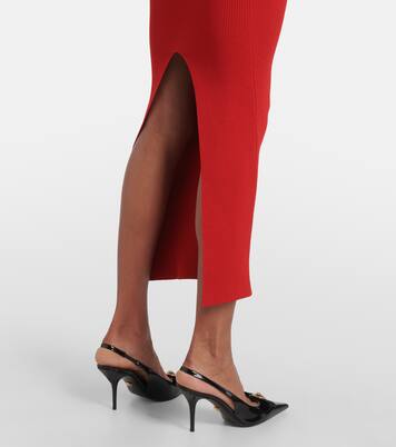 Slipdress aus Rippstrick | Versace