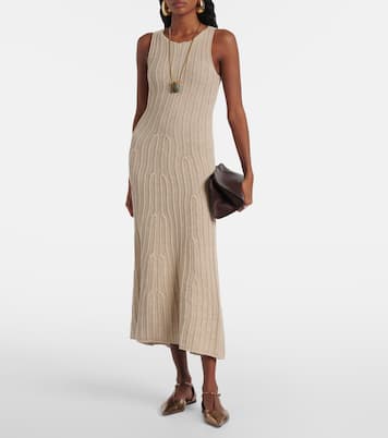 Vestido largo Uccio de lino y algodón | Max Mara