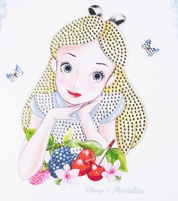 Cotton-blend jersey and tulle dress | Monnalisa