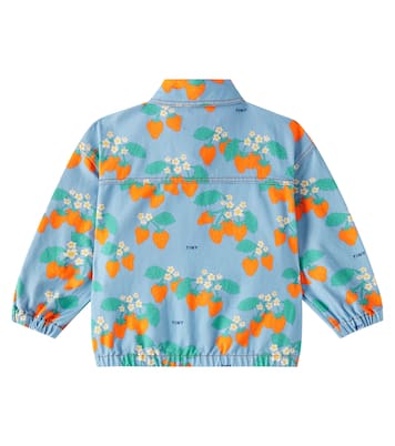 Chaqueta Strawberries en denim | Tinycottons