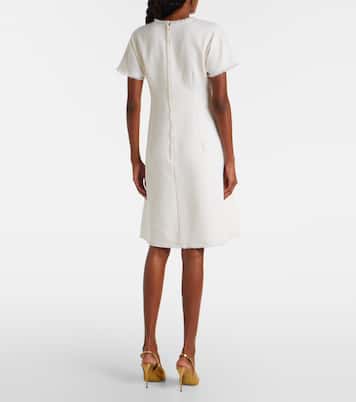 Vestido corto de tweed en mezcla de lana con DG | Dolce&Gabbana