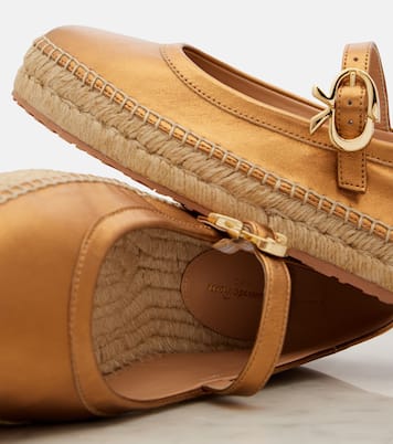Espadrilles Elda aus Metallic-Leder | Gianvito Rossi
