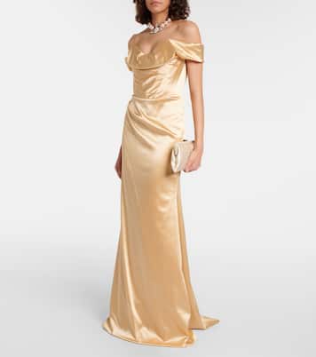 Abito lungo Nova Cora in raso | Vivienne Westwood