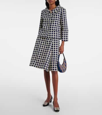 Bestickte Schultertasche Quiltie 67 aus Denim | Valentino Garavani