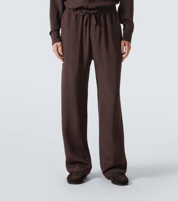 Silk wide-leg pants | Saman Amel