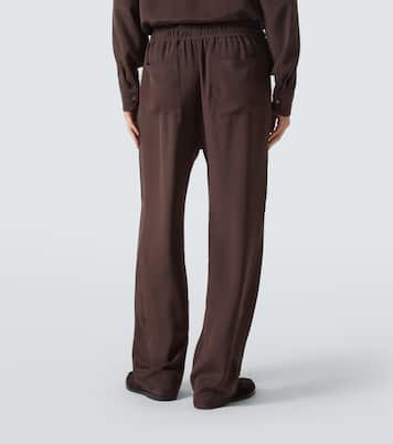 Silk wide-leg pants | Saman Amel