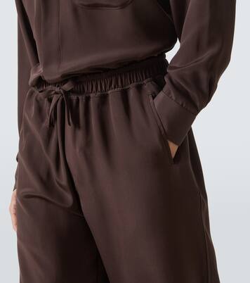 Silk wide-leg pants | Saman Amel