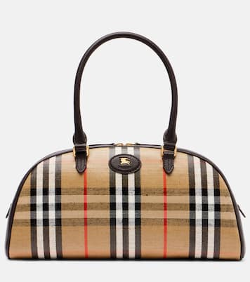 Highlands coated jacquard tote bag | Burberry