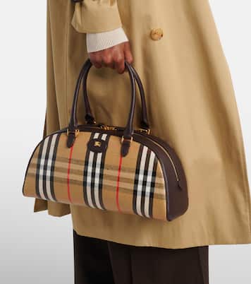 Highlands coated jacquard tote bag | Burberry
