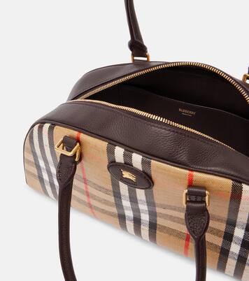 Highlands coated jacquard tote bag | Burberry