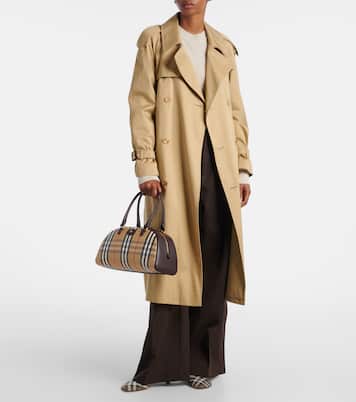 Highlands coated jacquard tote bag | Burberry