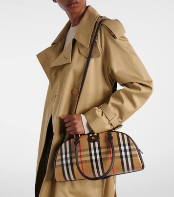 Highlands coated jacquard tote bag | Burberry