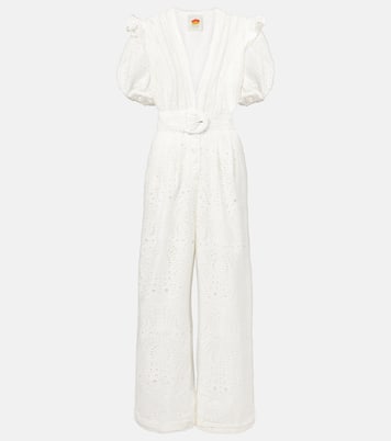 Broderie anglaise cotton jumpsuit  | Farm Rio