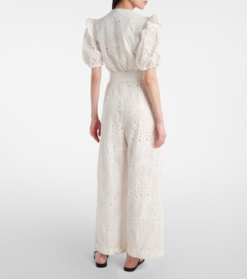 Broderie anglaise cotton jumpsuit  | Farm Rio