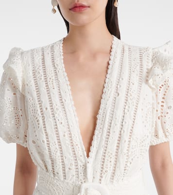 Broderie anglaise cotton jumpsuit  | Farm Rio