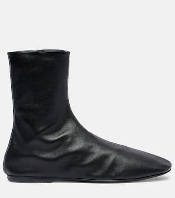 Ankle Boots Globe aus Leder  | Dries Van Noten