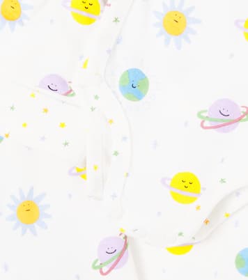 Baby cotton romper, hat, bodysuit, and blanket set | Stella McCartney Kids