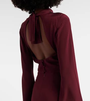 Abito lungo Aurora Magica in seta con perline | Johanna Ortiz