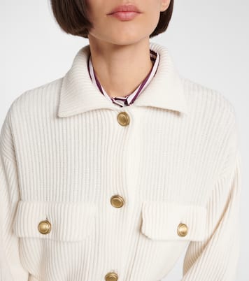 Cardigan en laine, cachemire et soie | Brunello Cucinelli