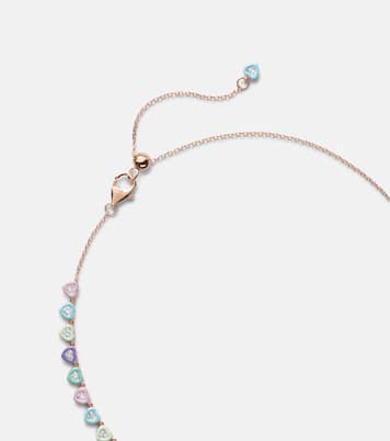 عقد تشوكر من ذهب وردي 18 قيراط وألماس Candy Crush | Kamyen