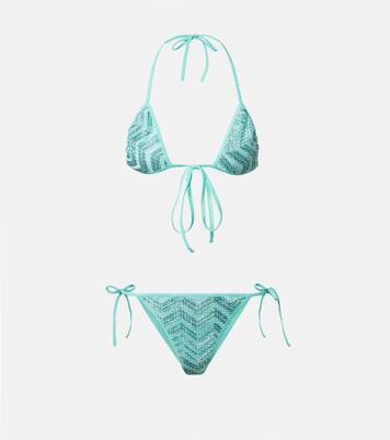 Haut de bikini Zigzag en lamé | Missoni