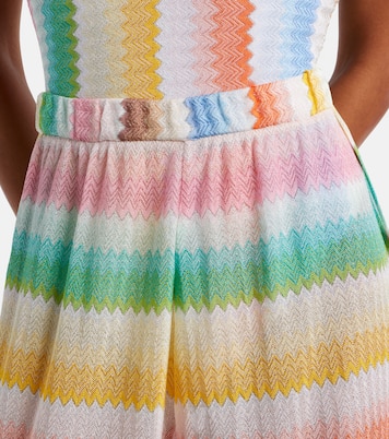 Zigzag knitted wide-leg pants | Missoni