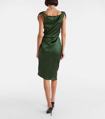Ginnie Amber ruched midi dress | Vivienne Westwood