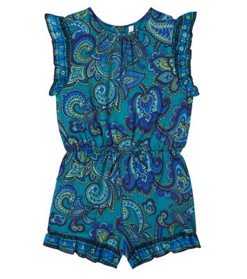 Patience paisley cotton romper | Zimmermann Kids