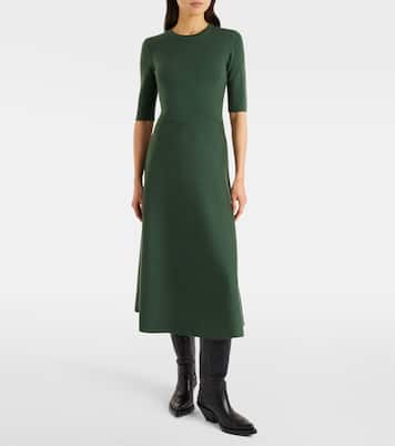 Seymore wool, cashmere, and silk midi dress | Gabriela Hearst