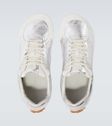 Baskets Orbit Flash en cuir métallisé | Bottega Veneta