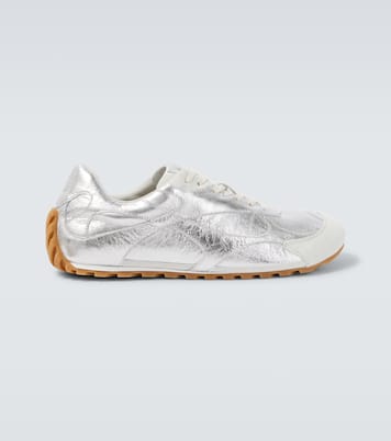 Baskets Orbit Flash en cuir métallisé | Bottega Veneta