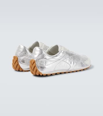 Baskets Orbit Flash en cuir métallisé | Bottega Veneta