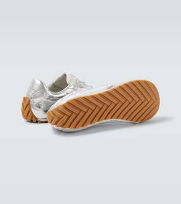 Baskets Orbit Flash en cuir métallisé | Bottega Veneta