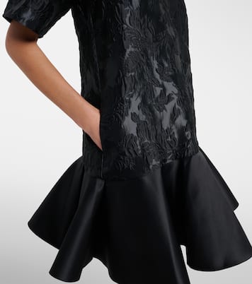 Satin cloqué minidress | Ganni