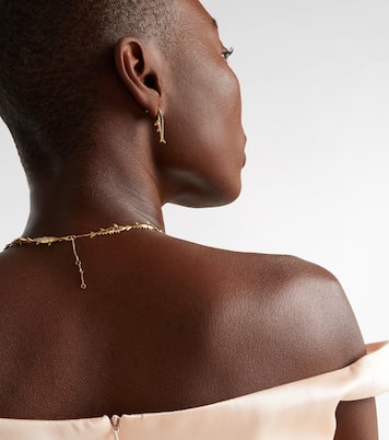 Marlin Pm 9kt gold single earring with diamonds | Yvonne Léon