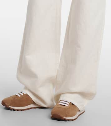 Weite Hose aus Baumwolle und Leinen | Brunello Cucinelli