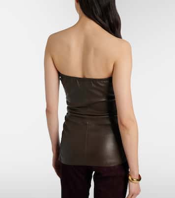 Bustier-Top Laya aus Leder | Stouls