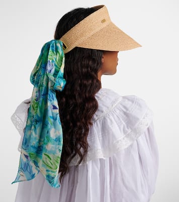 Visiera in rafia con seta | Chloé