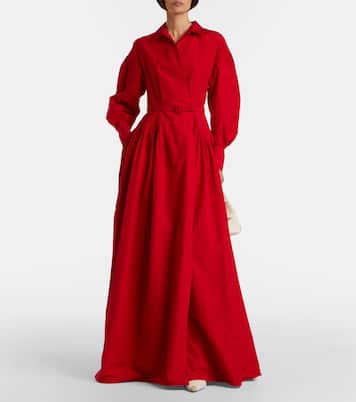 Daley 코튼 블렌드 포플린 벨티드 이브닝 가운 | Ralph Lauren Collection