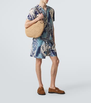 Bolso saco Bulb XL de rafia con ante | JW Anderson