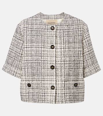Cotton-blend tweed jacket  | Valentino