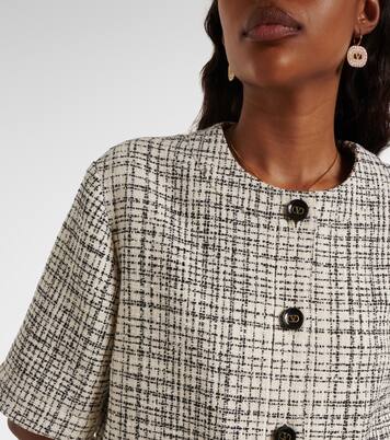 Cotton-blend tweed jacket  | Valentino
