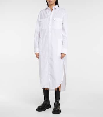 Abito chemisier in popeline di cotone | Wardrobe.NYC