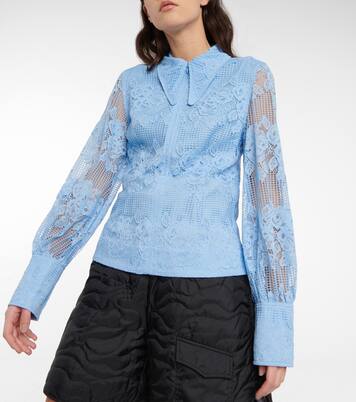 Blouse en dentelle | Ganni