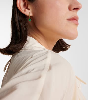 Boucles d'oreilles Grass Seed en or 18 ct et émeraudes | Ileana Makri