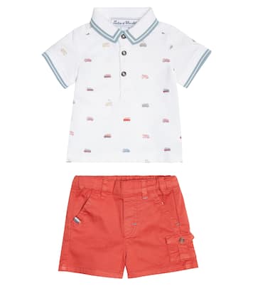 Baby polo shirt and shorts set | Tartine et Chocolat