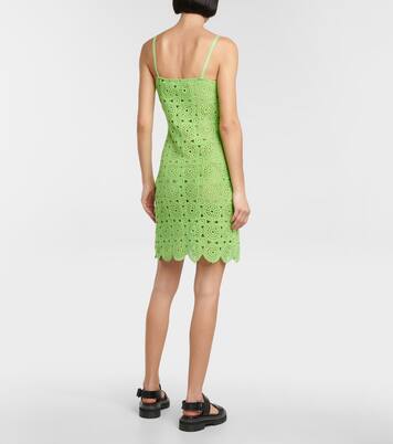 Silke cotton-blend crochet minidress | Rotate