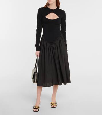 Robe midi en soie | Stella McCartney