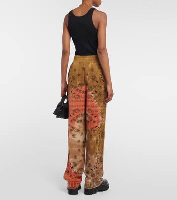 Pantaloni Bandana in piqué di cotone | Alanui