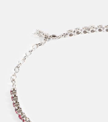 Fußkettchen Tennis mit Kristallen | Amina Muaddi